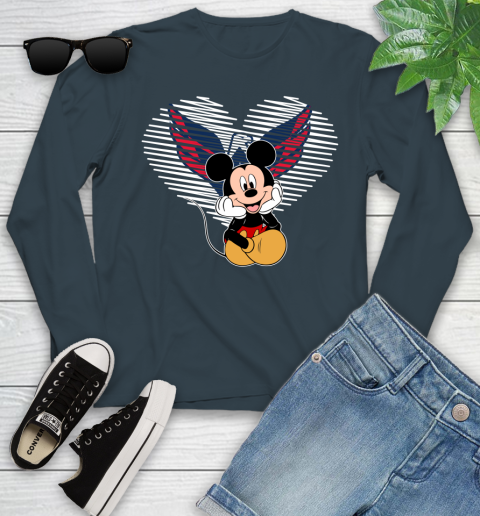 NHL Washington Capitals The Heart Mickey Mouse Disney Hockey Youth Long Sleeve 9