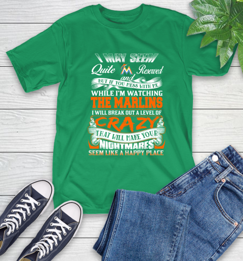 Miami Marlins MLB Baseball Don't Mess With Me While I'm Watching My Team T-Shirt 7
