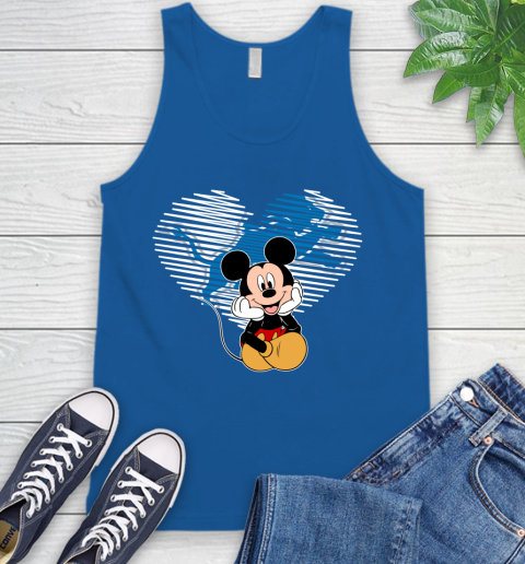NFL Detroit Lions The Heart Mickey Mouse Disney Football T Shirt_000 Tank Top 4