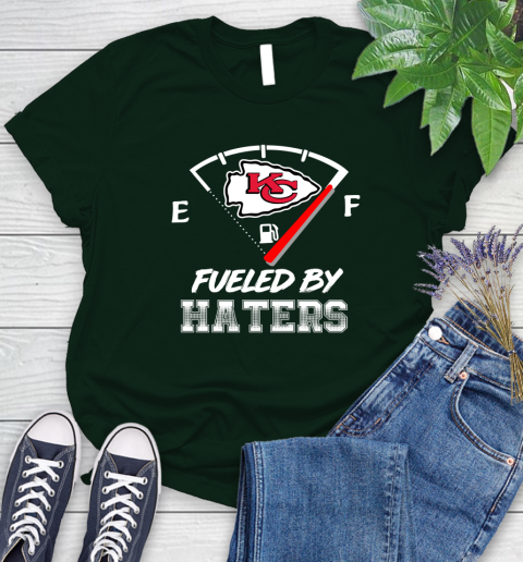 Kansas City Chiefs NFL Football Fueled By Haters Sports Women's T-Shirt 6