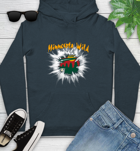Minnesota Wild NHL Hockey Adoring Fan Rip Sports Youth Hoodie 10