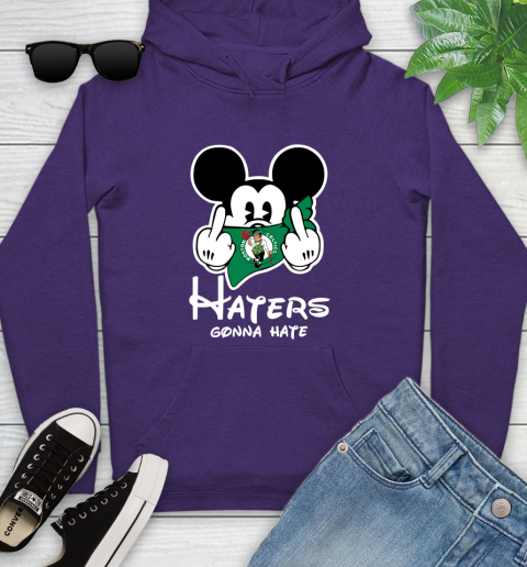 NBA Boston Celtics Haters Gonna Hate Mickey Mouse Disney Basketball T Shirt Youth Hoodie 5