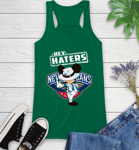 NBA Hey Haters Mickey Basketball Sports New Orleans Pelicans Racerback Tank 6