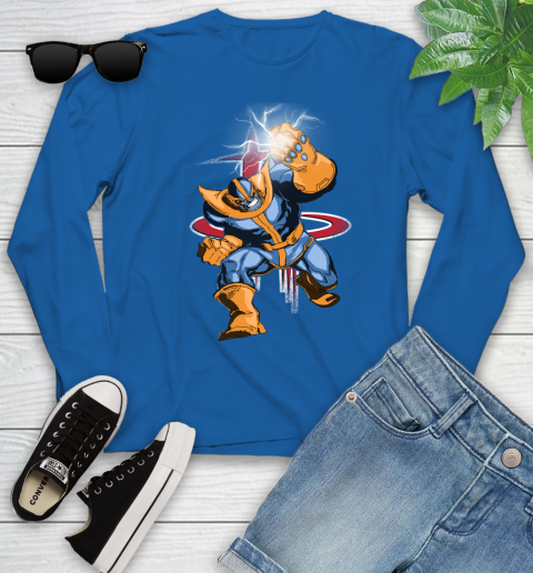 Houston Rockets NBA Basketball Thanos Avengers Infinity War Marvel Youth Long Sleeve 10