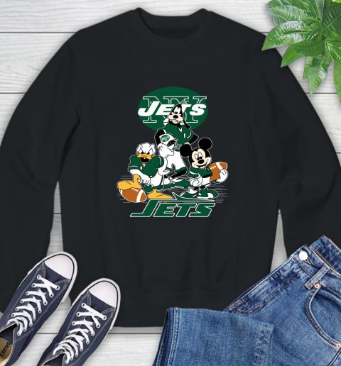 NFL New York Jets Mickey Mouse Donald Duck Goofy Football Shirt Sweatshirt
