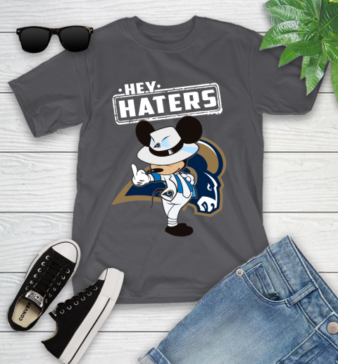NFL Hey Haters Mickey Football Sports Los Angeles Rams Youth T-Shirt 6