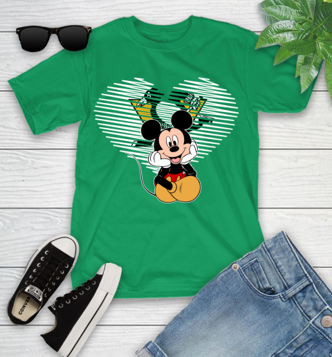 NHL Pittsburgh Penguins The Heart Mickey Mouse Disney Hockey Youth T-Shirt 8
