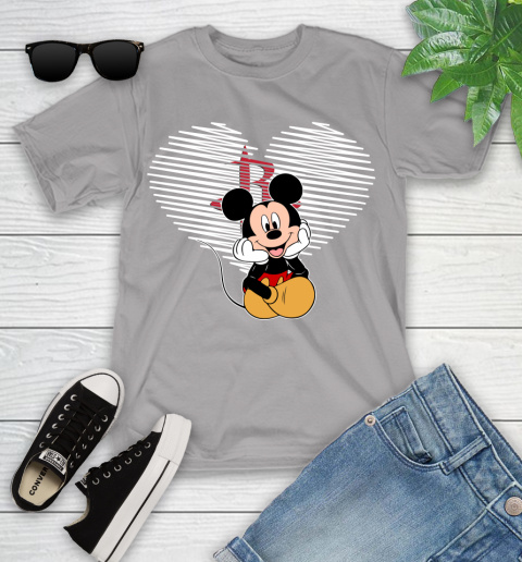 NBA Houston Rockets The Heart Mickey Mouse Disney Basketball Youth T-Shirt 4