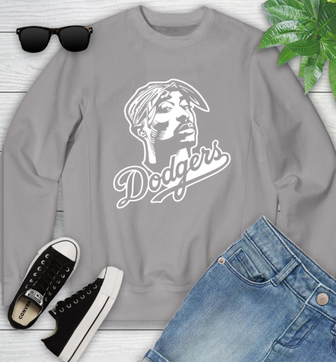 Tupac Dodgers Youth Sweatshirt 3