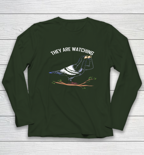 Birds Are Not Real Shirt They are Watching Funny Long Sleeve T-Shirt 10