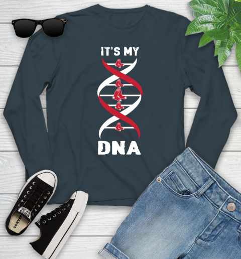 Boston Red Sox MLB Baseball It's My DNA Sports Youth Long Sleeve 9