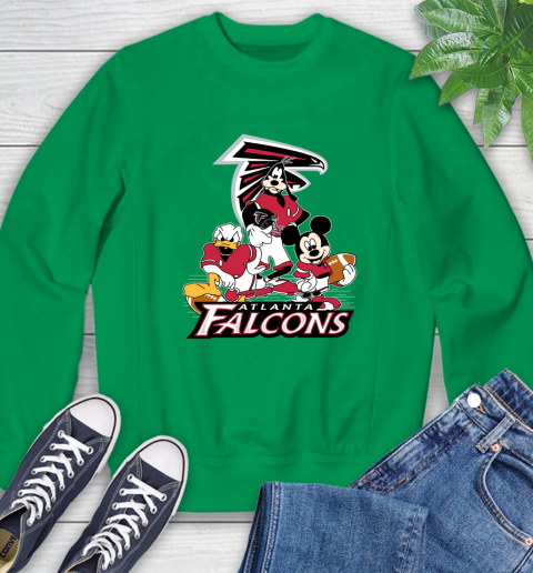 NFL Atlanta Falcons Mickey Mouse Donald Duck Goofy Football Shirt Sweatshirt 7
