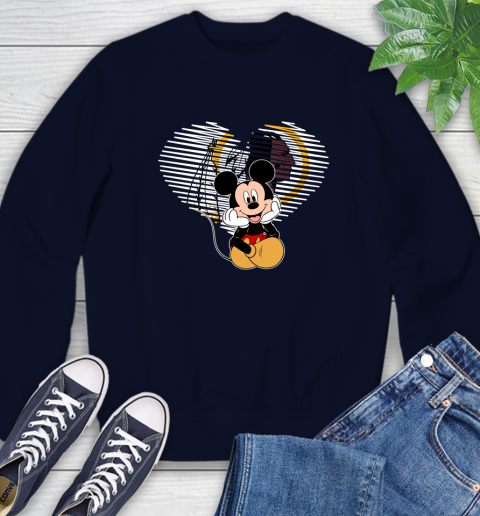 NFL Washington Redskins The Heart Mickey Mouse Disney Football T Shirt_000 Sweatshirt 2