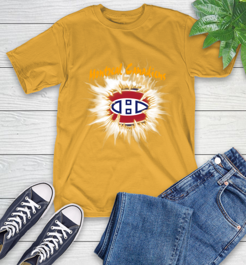 Montreal Canadiens NHL Hockey Adoring Fan Rip Sports T-Shirt 2