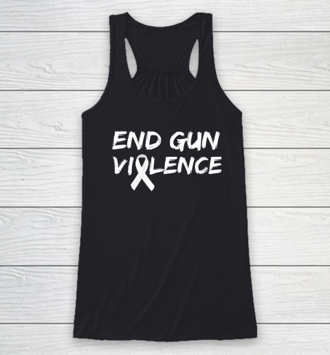 End Gun Violence Ribbon Racerback Tank