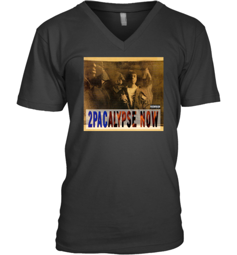 2Pac Charts 2Pacalypse Now V-Neck T-Shirt