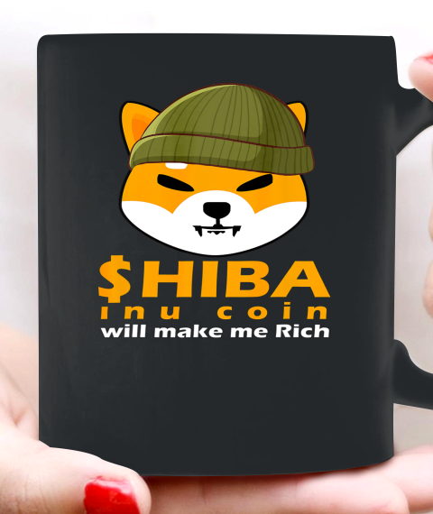Shiba Will Make Me Rich Vintage Shiba Inu Coin Shiba Army Ceramic Mug 11oz