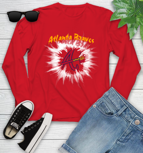 Atlanta Braves MLB Baseball Adoring Fan Rip Sports Youth Long Sleeve 11