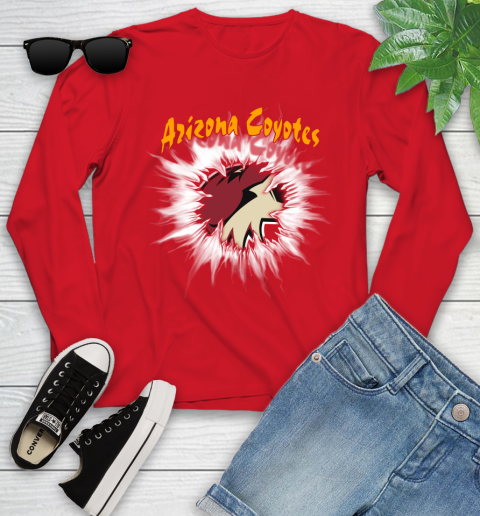 Arizona Coyotes NHL Hockey Adoring Fan Rip Sports Youth Long Sleeve 11
