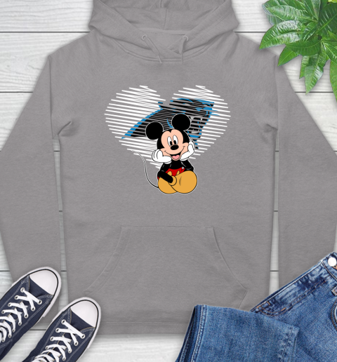 NFL Carolina Panthers The Heart Mickey Mouse Disney Football T Shirt_000 Hoodie 6