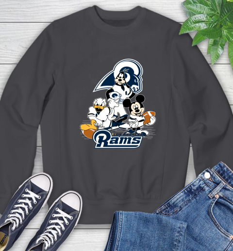 NFL Los Angeles Rams Mickey Mouse Donald Duck Goofy Football Shirt Sweatshirt 6