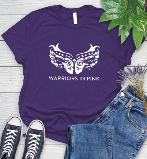 Ford cares warriors in pink shirt Women's T-Shirt 4