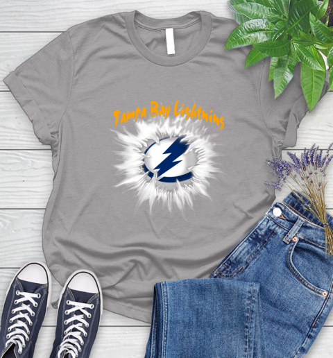 Tampa Bay Lightning NHL Hockey Adoring Fan Rip Sports Women's T-Shirt 5
