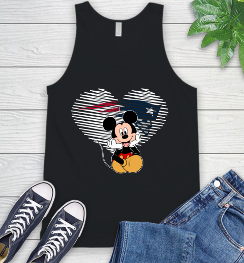 NFL New England Patriots The Heart Mickey Mouse Disney Football T Shirt_000 Tank Top