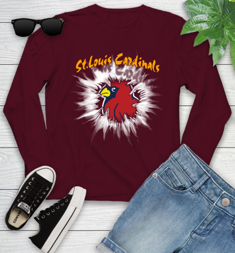 St.Louis Cardinals MLB Baseball Adoring Fan Rip Sports Youth Long Sleeve 6