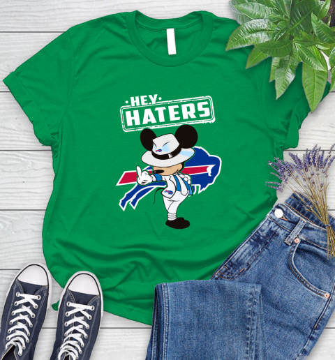 NFL Hey Haters Mickey Football Sports Buffalo Bills Women's T-Shirt 9
