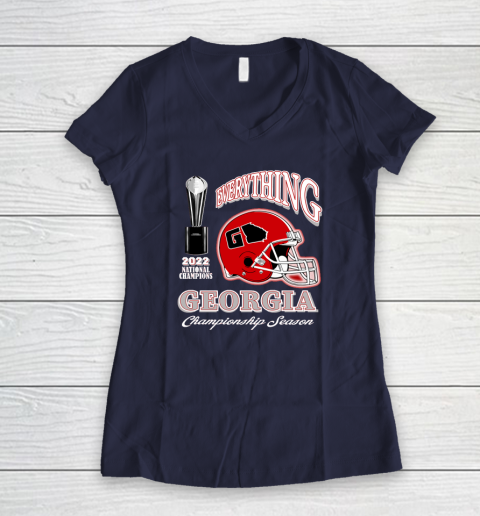 Georgia National Championship Women's V-Neck T-Shirt 14