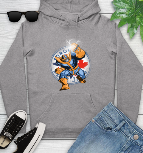 Toronto Blue Jays MLB Baseball Thanos Avengers Infinity War Marvel Youth Hoodie 6