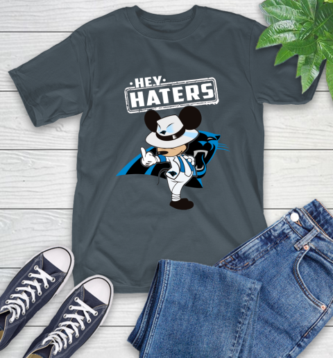 NFL Hey Haters Mickey Football Sports Carolina Panthers T-Shirt 10