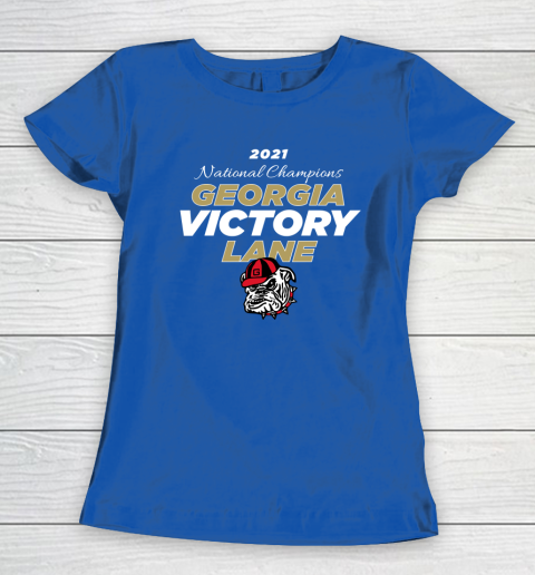 Uga National Championship Georgia Bulldogs Victory Lane 2022 Women's T-Shirt 6