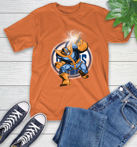 Edmonton Oilers NHL Hockey Thanos Avengers Infinity War Marvel T-Shirt 4