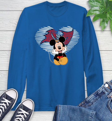 NFL Tampa Bay Buccaneers The Heart Mickey Mouse Disney Football T Shirt_000 Long Sleeve T-Shirt 10