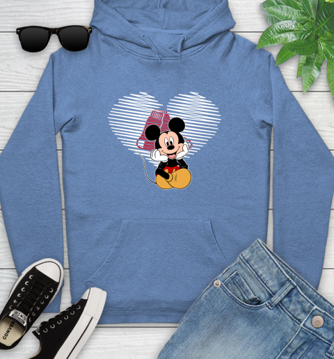 MLB Boston Red Sox The Heart Mickey Mouse Disney Baseball T Shirt_000 Youth Hoodie 13