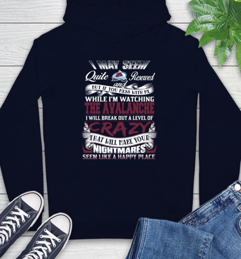 Colorado Avalanche NHL Hockey Don't Mess With Me While I'm Watching My Team Hoodie 3