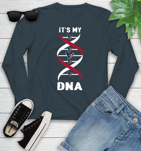 Houston Texans NFL Football It's My DNA Sports Youth Long Sleeve 9