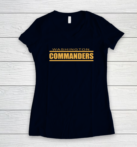Washington Commanders Women's V-Neck T-Shirt 2