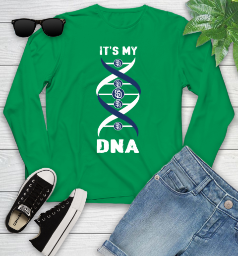San Diego Padres MLB Baseball It's My DNA Sports Youth Long Sleeve 7