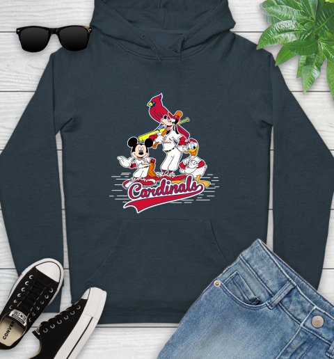 MLB St.Louis Cardinals Mickey Mouse Donald Duck Goofy Baseball T Shirt Youth Hoodie 10