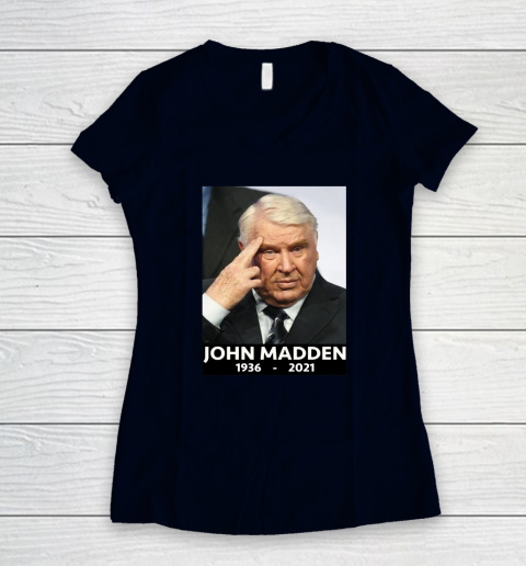 John Madden 1936  2021 Women's V-Neck T-Shirt 9