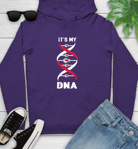 Kansas City Chiefs NFL Football It's My DNA Sports Youth Hoodie 5