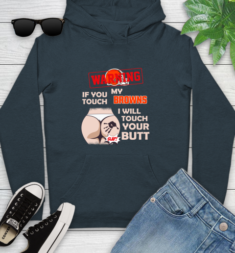 Atlanta Falcons NFL Football Warning If You Touch My Team I Will Touch My Butt Youth Hoodie 10
