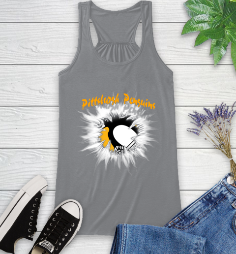 Pittsburgh Penguins NHL Hockey Adoring Fan Rip Sports Racerback Tank 4