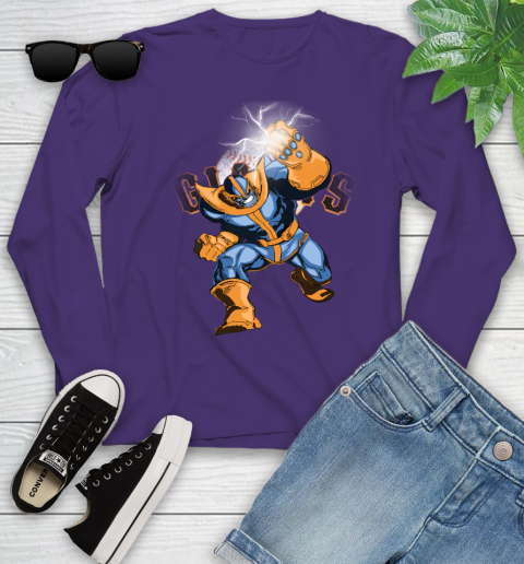 San Francisco Giants MLB Baseball Thanos Avengers Infinity War Marvel Youth Long Sleeve 4