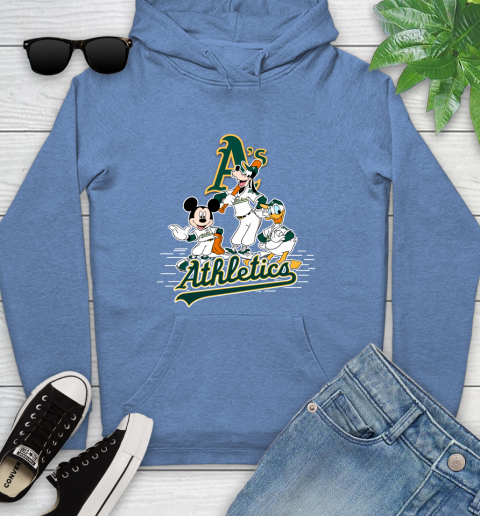 MLB Oakland Athletics Mickey Mouse Donald Duck Goofy Baseball T Shirt Youth Hoodie 13