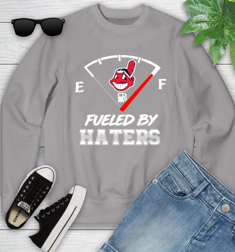 Cleveland Indians MLB Baseball Fueled By Haters Sports Youth Sweatshirt 3