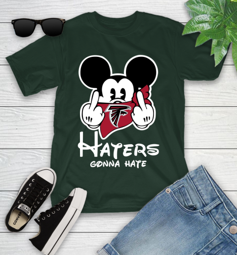 NFL Atlanta Falcons Haters Gonna Hate Mickey Mouse Disney Football T Shirt Youth T-Shirt 5